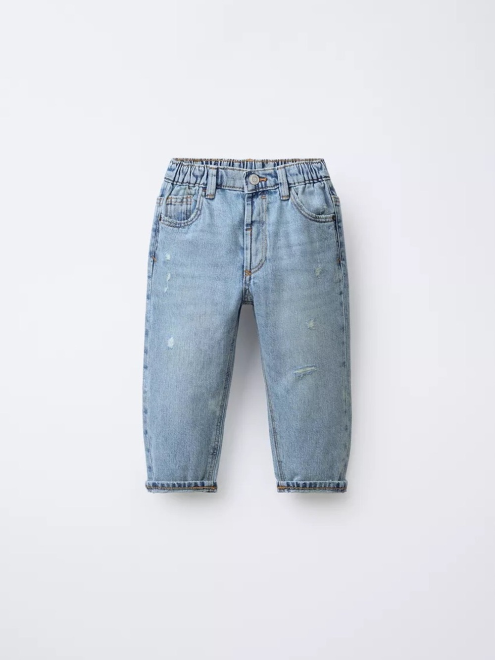NWT ZARA Light Blue Toddler Denim Jeans - Baggy Fit